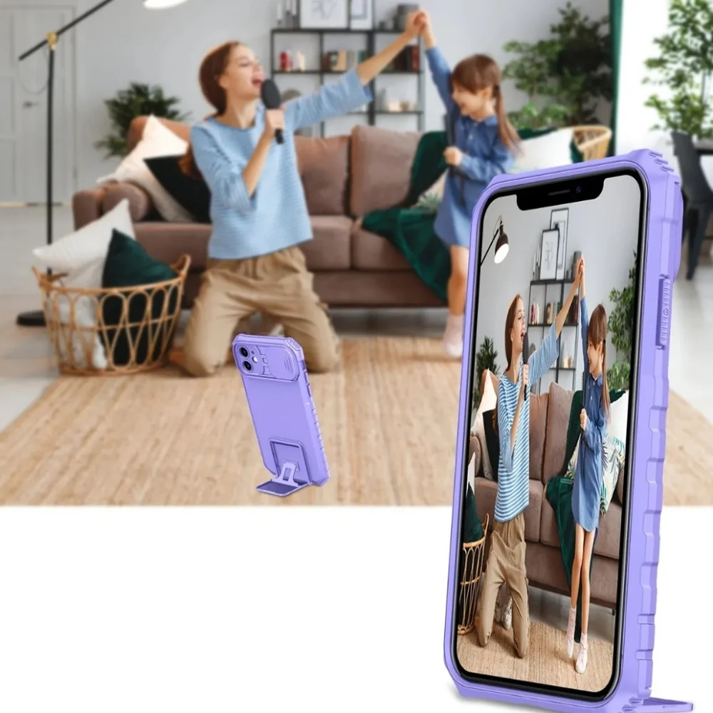 Slide lens protection cover iPhone 12 case